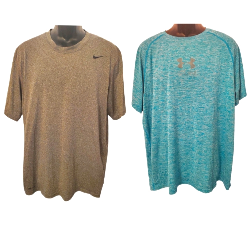 Bundle of 2 Dri-Fit T-shirts- 1 Nike 1 Under Armour